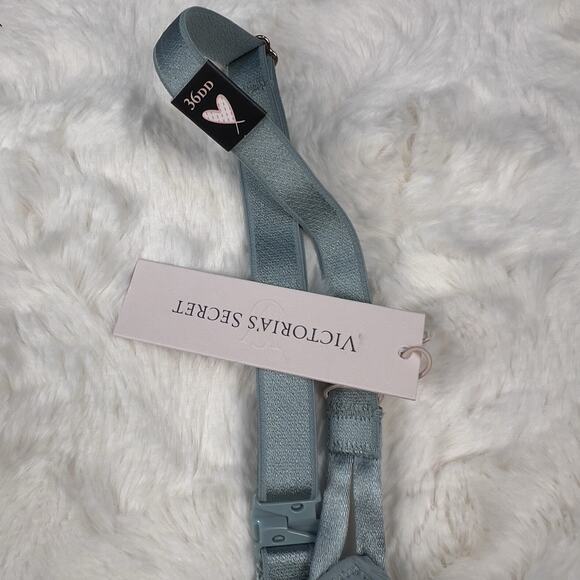 Victoria’s Secret Dream Angels Unlined Lace Bra 36DD Shimmery Mint Green NWT - Picture 4 of 8